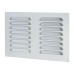 Exel Hooded Louvre Vent - 242 x 165mm - 6650mm² Free Air Flow - Satin Aluminium