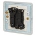 Knightsbridge 10AX 2 Gang 2 Way Screwless Flat Plate Light Switch - Matt White