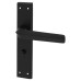 Exel Matt Black Bathroom Door Handle - Norley Range - 200 x 42mm
