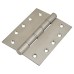 Washered Butt Door Hinge - 127 x 102 x 3mm - Satin Stainless Steel - Pair