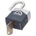Squire Warrior Open Shackle Padlock - 45mm Body - 20 x 20mm Shackle - Blue