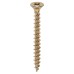 TIMCO Solo Chippy Pozi Countersunk Wood Screws - 5.0 x 50mm - Yellow Zinc - Pack of 200