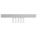 Croydex Shower Rail - Straight - Professional Profile - 800-1830mm Length - Silver