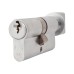 Eurospec 5 Pin 60mm Euro Thumbturn Cylinder - 30mm Turn + 30mm - Satin Chrome - Master Keyed