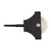 Line Pulley - Single Screw - 52 x 17mm - Black
