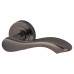 Exel Black Nickel Door Handles on Round Rose - Scarlett Range 