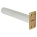 Concealed Chain Door Closer - Square Plate - Polished Brass