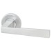 M Marcus Satin Chrome Door Handles on Round Rose - Siloh Range 