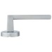 M Marcus Satin Chrome Door Handles on Round Rose - Siloh Range 