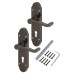Exel Victorian Summer 5 Lever Sashlock Door Handle Kit - Black Nickel