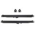 FVG Barn Strap Soft Open/Close Sliding Door Gear - 2000mm Track - 40-60kg Max Door - Black