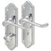 Exel Polished Chrome Scroll Bathroom Door Handle - Ashmead Range - 168 x 46mm
