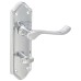 Exel Polished Chrome Scroll Bathroom Door Handle - Ashmead Range - 168 x 46mm