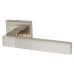 Exel Polished/Satin Nickel Door Handles on Square Rose - Gama Range 