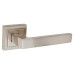 Exel Polished/Satin Nickel Door Handles on Square Rose - Gama Range 