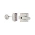 ERA Replacement Nightlatch - 40mm Backset - Polished Chrome Case/Cylinder