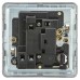 Knightsbridge 13A 1 Gang Screwless Flat Plate Switched Fused Spur & Neon & Flex Outlet - Ant Brass