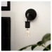 Exel Casa Knurled Indoor Wall Light - Matt Black Fittings