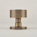 Jedo by Frelan Ribbon Mortice Door Knob - 60mm Rose Diameter - Antique Brass