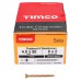 TIMCO Solo Chippy Pozi Countersunk Wood Screws - 4.5 x 50mm - Yellow Zinc - Pack of 200