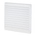 Louvre Vent - 166 x 160mm - 10360mm² Free Air Flow - White Plastic