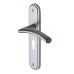 M Marcus Satin Chrome Euro Lock Door Handle - Tosca Range - 205 x 42mm