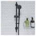 Croydex Presion Single Spray Shower Kit - Matt Black