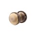 Exel Ringed Mortice Door Knob - 65mm Rose Diameter - Antique Brass