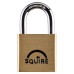 Squire Lion Open Shackle Padlock - 30mm Body - 19.5 x 16.5mm Shackle - Brass