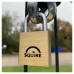 Squire Lion Open Shackle Padlock - 30mm Body - 19.5 x 16.5mm Shackle - Brass