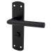 Exel Matt Black Mitred Bathroom Door Handle - 172 x 44mm