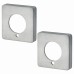 Jigtech Square Privacy Rose Cover - Satin Chrome