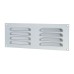 Exel Hooded Louvre Vent - 242 x 89mm - 3344mm² Free Air Flow - Satin Aluminium