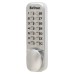 Briton 9160 Push Button Code Lock and Latch - Holdback Option - Satin Chrome