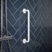 Rothley 25mm Steel Grab Rail - 457mm Length - Matt White