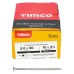 TIMCO Solo Chippy Pozi Countersunk Wood Screws - 5.0 x 90mm - Zinc Plated - Pack of 100