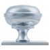 Alexander & Wilks Quantock Cabinet Knob on Square Backplate - 38mm Diameter - Polished Chrome