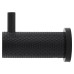 Alexander & Wilks Brunel Diamond Knurled Single Coat Hook - 48 x 25mm - Matt Black
