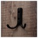 Exel Double Coat Hook - 70 x 56mm - Matt Black