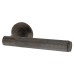 Alexander and Wilks Dark Bronze Knurled Door Handles on Round Rose - Spitfire Range 