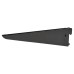 Exel Twin Slot Shelf Bracket - 220mm Length - Black