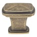 Exel Hadden Square Cabinet Knob - 31 x 31mm - Antique Brass