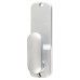 Exel Push Button Code Lock and Tubular Latch with Key Override - Holdback Option - Stainless Steel