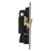 Knightsbridge 13A 1 Gang Flat Plate Switched Fused Spur with Neon - Brushed Brass