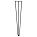 Rothley Hairpin Leg - 3 Pin - 710mm Height - Matt Black