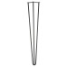 Rothley Hairpin Leg - 3 Pin - 710mm Height - Matt Black