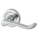 Exel Victorian Summer Latch Door Handle on Rose Kit - Polished Chrome