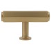 Alexander & Wilks Vesper Hex 14mm T-Bar Cabinet Knob - 55 x 33mm - Satin Brass