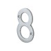 76mm Screw Fix Door Numeral - 8 - Satin Chrome 76mm Screw Fix Door Numeral - 8 - Satin Chrome