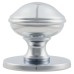 Exel Round Centre Door Knob - 80mm Rose Diameter - Polished Chrome